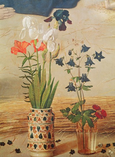 Flower (detail) by Hugo van der Goes